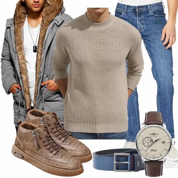 Winter Outfits Winterliches Freizeitoutfit