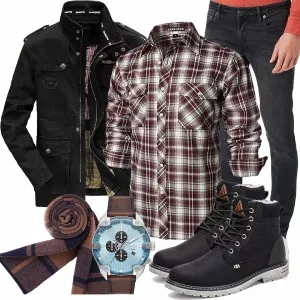 Winter Outfits Männer Komplettoutfit