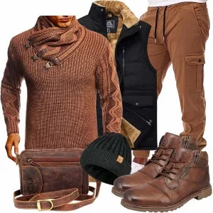 Winter Outfits Männer Komplettoutfit