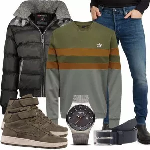 Winter Outfits Warm Kombination für den Winter