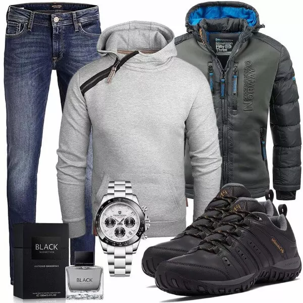 Winter Outfits Männer Komplettoutfit