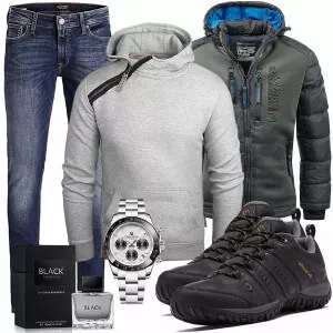 Winter Outfits Männer Komplettoutfit