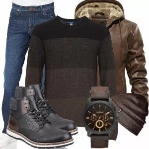 Winter Outfits Komplette Outfit für Herren