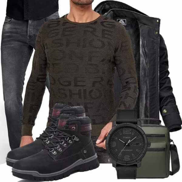 Winter Outfits Herren Komplette Outfit