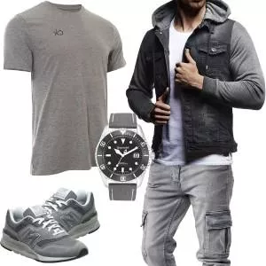 Frühlings Outfits Grau Cooles Outfit