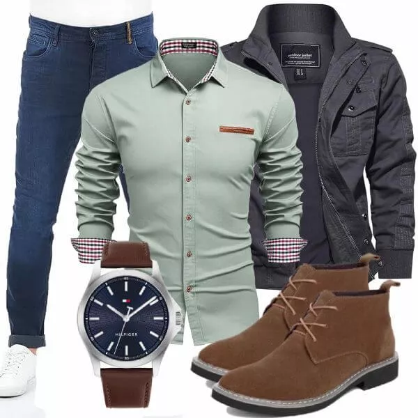 Herbst Outfits Herren Komplette Outfit