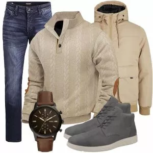 Winter Outfits Männer Komplettoutfit