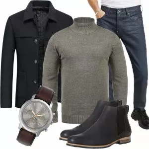 Winter Outfits Männer Komplettoutfit