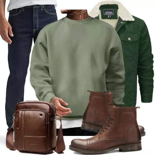 Winter Outfits Herren Komplette Outfit