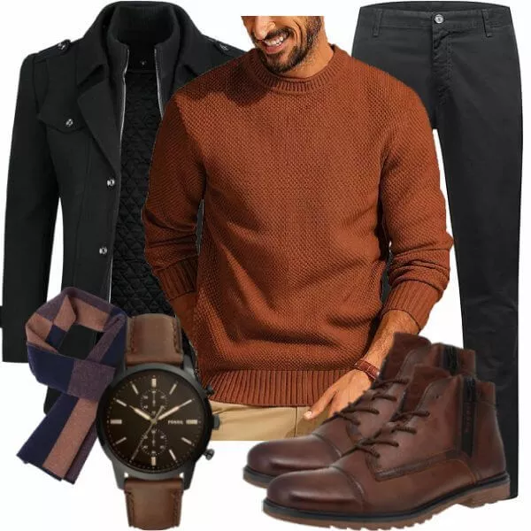 Winter Outfits Männer Komplettoutfit