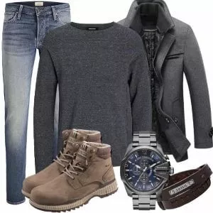 Winter Outfits Männer Komplettoutfit