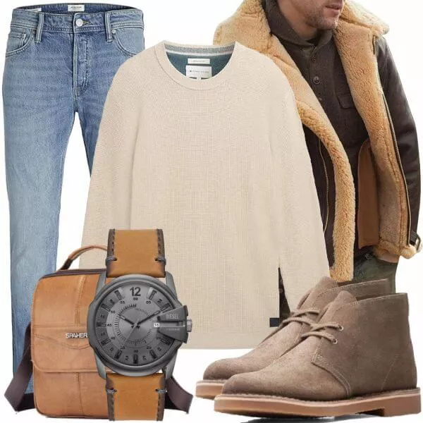Winter Outfits Männer Komplettoutfit