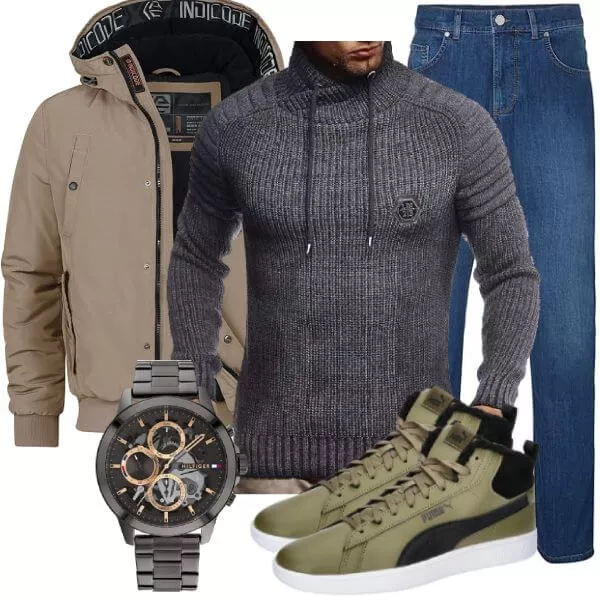 Winter Outfits Komplette Outfit für Herren