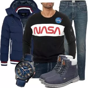 Winter Outfits Männer Komplettoutfit