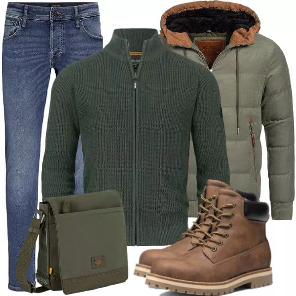 Winter Outfits Herren Komplette Outfit