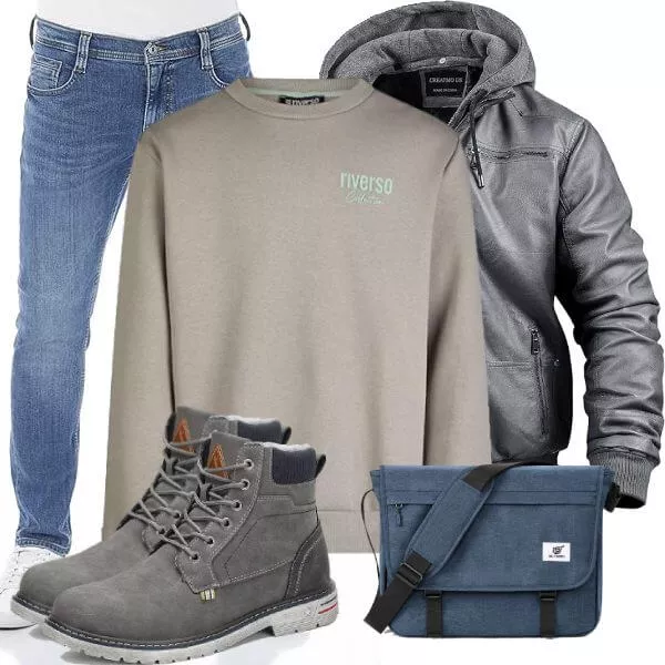 Winter Outfits Männer Komplettoutfit