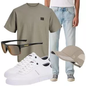 Sommer Outfits Herrenmode Sommer mit leichter Silhouette