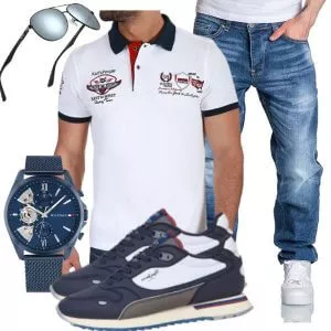 Casual Outfits Herrenmode Sommer Riviera Style