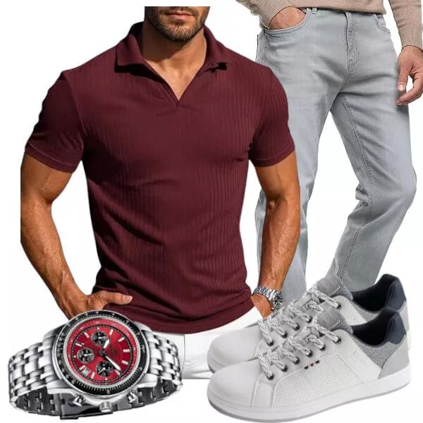 Sommer Outfits Sommer Chic Herren mit europäischer Eleganz