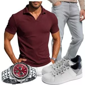 Sommer Outfits Sommer Chic Herren mit europäischer Eleganz