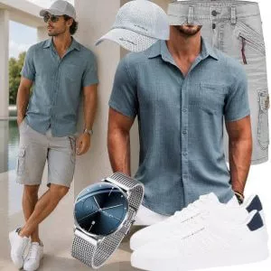 Casual Outfits Herren Sommer Outfit mit Premium Leinen