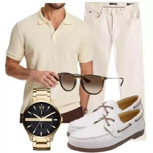 Casual Outfits Sommer Chic Herren mit Naturstoffen