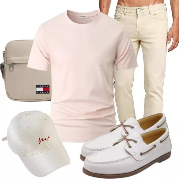 Casual Outfits Sommer Outfit Herren in Naturtönen