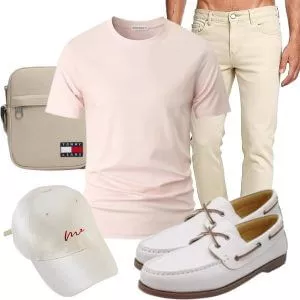 Casual Outfits Sommer Outfit Herren in Naturtönen