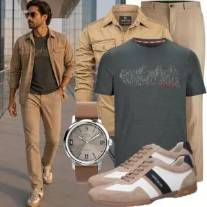 Herbst Outfits Herbstmode Herren für Rooftop Events