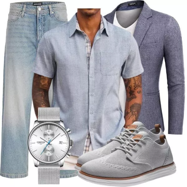 Herbst Outfits Herren Herbstlook für stilvolle Cafés
