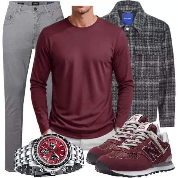 Casual Outfits European Herbst Style Herren