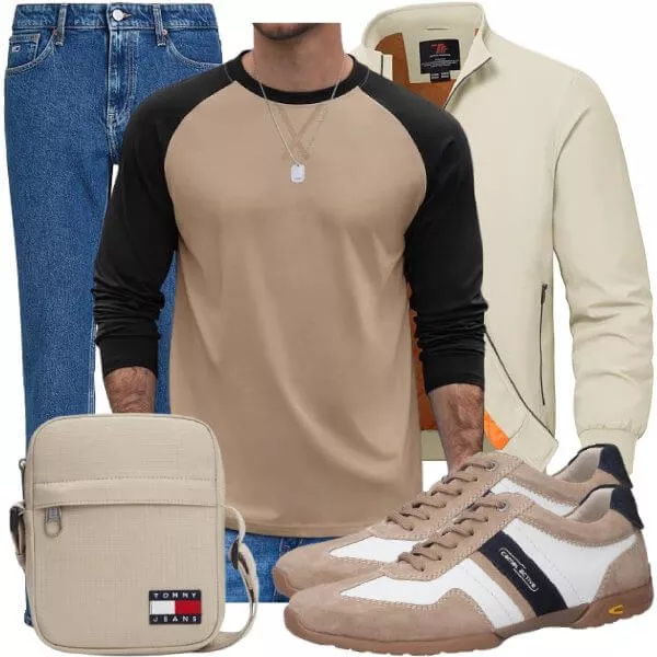Casual Outfits Herren Herbstlook in Schokoladenbraun