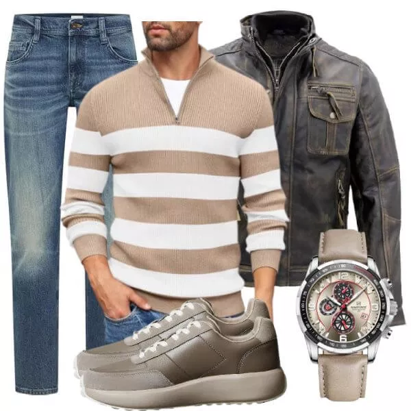 Herbst Outfits Herbst Outfit Herren mit Strickpullover