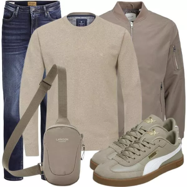 Casual Outfits Minimalistisches Herbst Outfit Herren
