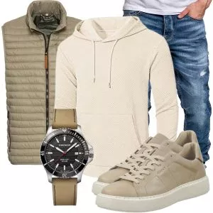 Casual Outfits Herbst Outfit Herren mit Strickweste