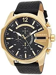 Diesel Uhren Diesel HERREN UHR DZ4344 ARMBANDUHR EDELSTAHL MEGA CHIEF GOLD SCHWARZ MEN