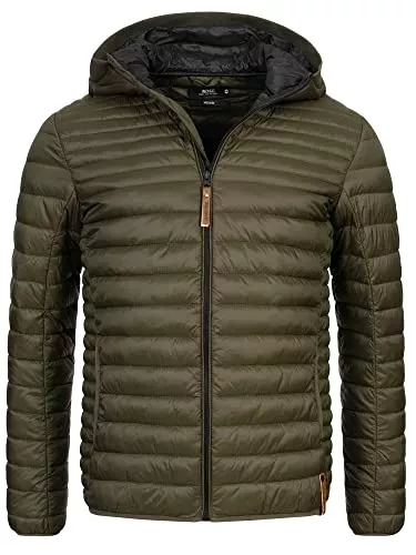 Indicode Jacken Indicode Herren Bowers Steppjacke in Daunenjacken-Optik | Winterjacke Übergangsjacke