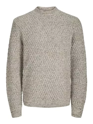 JACK & JONES Pullover & Strickmode JACK & JONES Male Strickpullover Einfarbig Strickpullover
