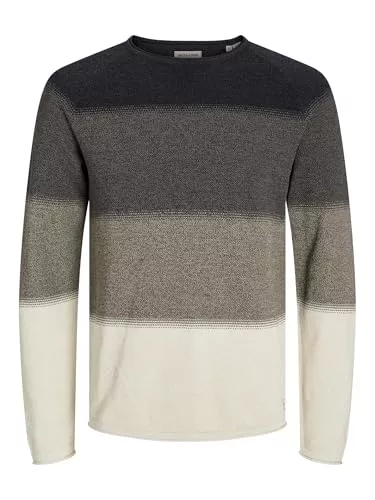 JACK & JONES Pullover & Strickmode JACK & JONES Male Strickpullover Einfarbig Strickpullover