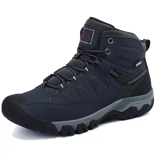 AX BOXING Stiefel AX BOXING Winterschuhe Herren Gefüttert Winterstiefel Warm Wanderschuhe Draussen Winterboots Rutschfeste Wanderstiefel Schneestiefel Trekkingschuhe 41-46 EU