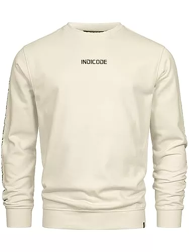 Indicode Pullover & Strickmode Indicode Herren INKorbin Sweatshirt mit Rundhals-Ausschnitt | Herren Sweater aus Baumwoll-Mix