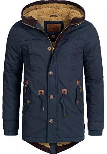 Indicode Mäntel Indicode Herren Barge Winterjacke m. Kapuze & Teddyfutter | Winterparka Herrenjacke Parka