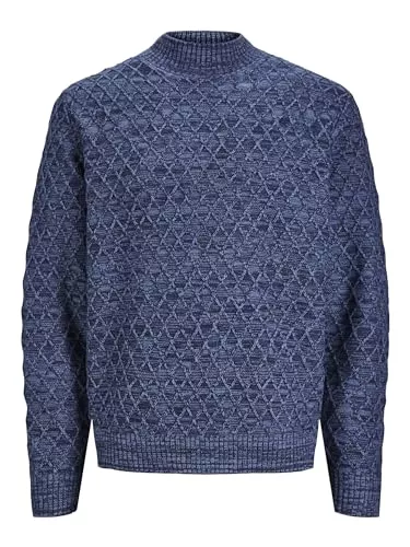JACK & JONES Pullover & Strickmode JACK & JONES Male Strickpullover Einfarbig Strickpullover