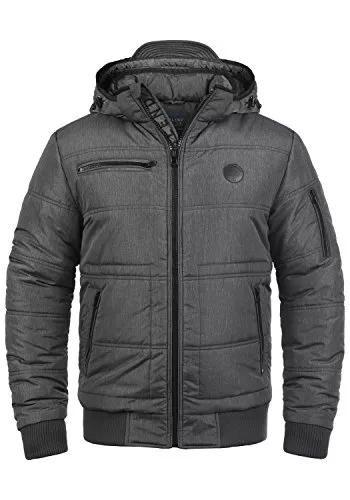 b BLEND Jacken Blend BHBoris Herren Winterjacke Steppjacke Jacke gefüttert mit Abnehmbarer Kapuze Reißverschlusstaschen Regular fit