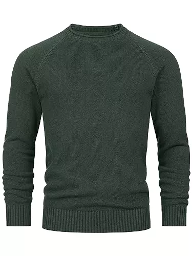 Indicode Pullover & Strickmode Indicode Herren INMassum Feinstrickpullover mit Rundhals-Ausschnitt | Strickpullover aus Baumwolle