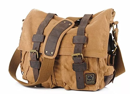Eysee Taschen & Rucksäcke Eysee Schultertasche Herren Canvas-Umhängertasche Daypack für Alltag und Sport 35cm (L) X 30cm(H) X 10cm(W)