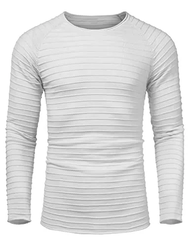 COOFANDY Pullover & Strickmode COOFANDY Herren Zopfmuster Pullover Strickpullover Langarm Rundhalsausschnitt