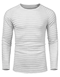 COOFANDY Pullover & Strickmode COOFANDY Herren Zopfmuster Pullover Strickpullover Langarm Rundhalsausschnitt