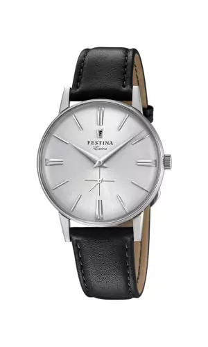 Festina Uhren Festina F20248/1 Klassische analoge Herren-Quarzuhr mit Lederband