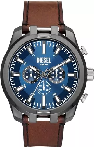 Diesel Uhren Diesel Męski Zegarek z Mechanizmem Kwarcowym I 2 Wskazówkami, Koperta 40 mm, Bransoleta ze Stali Nierdzewnej Ax2872